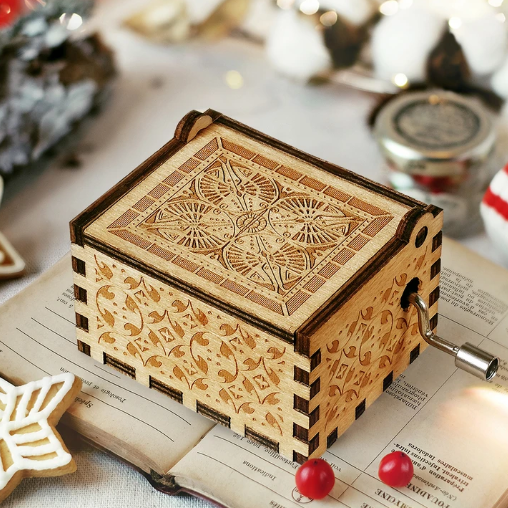 To My Daughter-Exquisite Wooden Music Box From Dad To Daughter-Jessemade AU