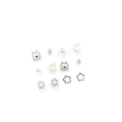 Exquisite Earring Set Cat Butterfly Pearl Earrings Gift for Her-Jessemade AU