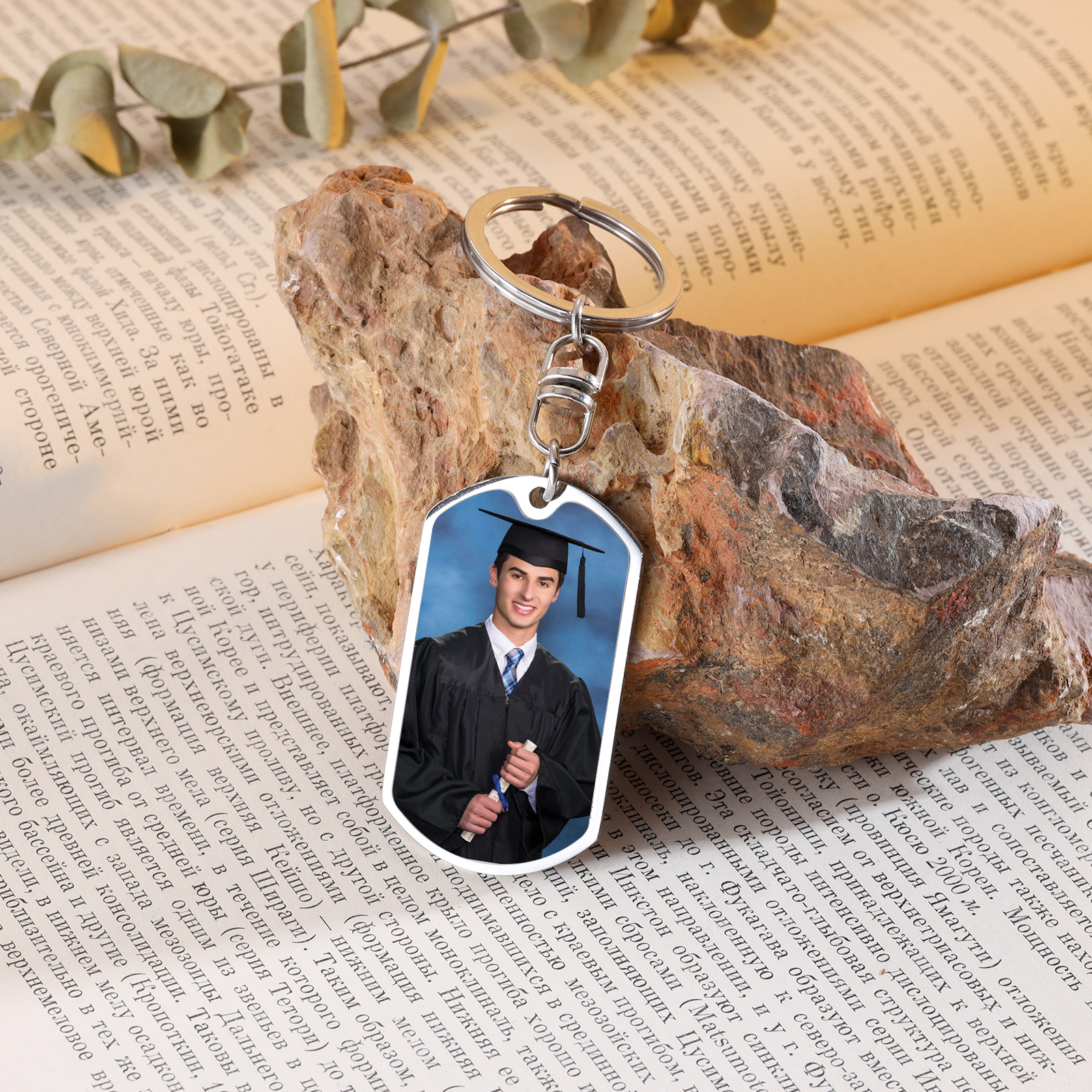 Personalised Photo Keychain Graduation Keyring-Jessemade AU
