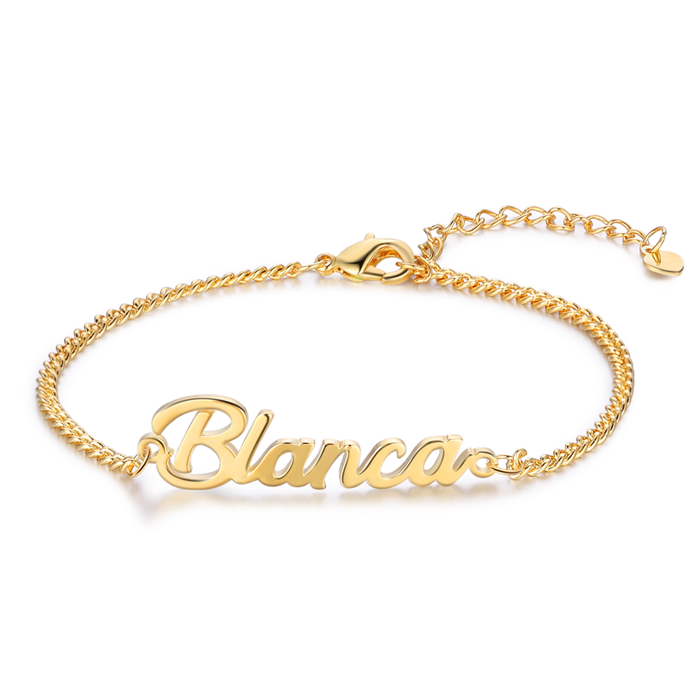 Personalised Bracelet Custom 1 Name Bracelet Gift For Women-Jessemade AU