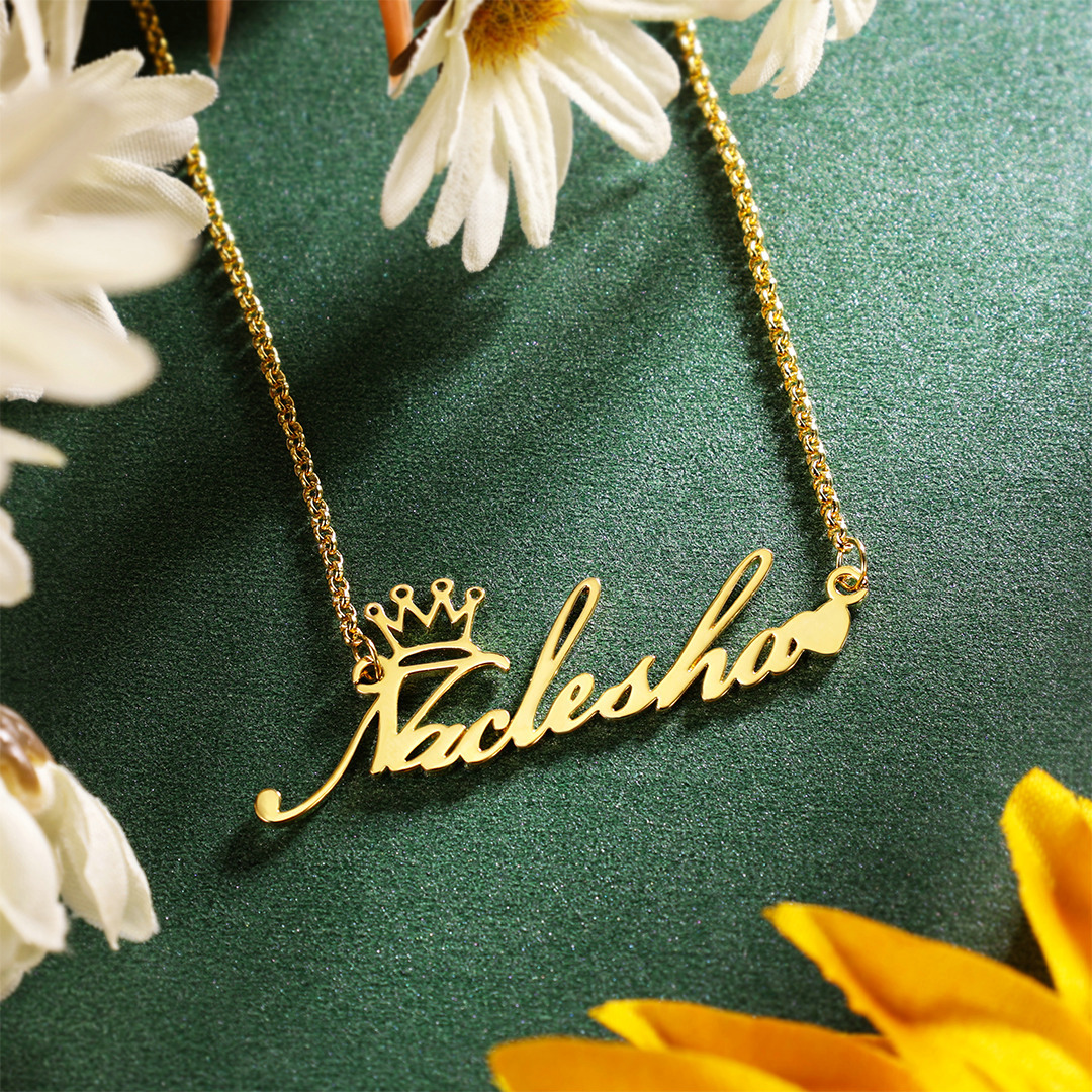 Personalised Necklace Custom 1 Name Necklace Gift For Women-Jessemade AU