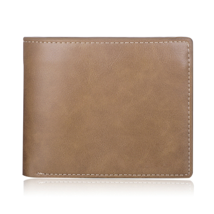 2 Names - Personalised Men Leather Wallet Custom Photo & Name Folding Wallet Fist Bump Wallet Gift for Dad-Jessemade AU