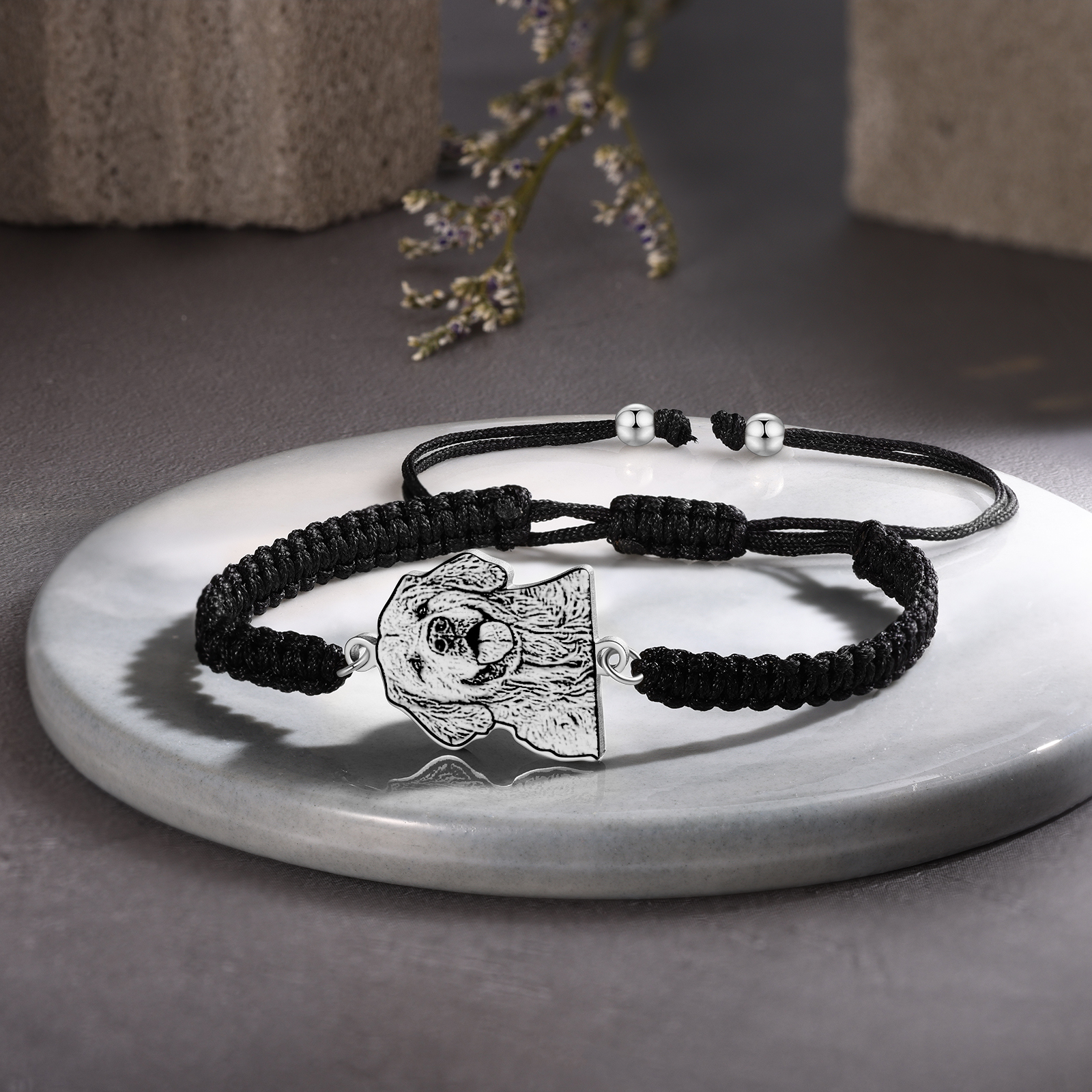 Pet Personalised Photo Bracelet Custom Pet Cat Dog Bracelet Adjustable Bracelet for Her-Jessemade AU