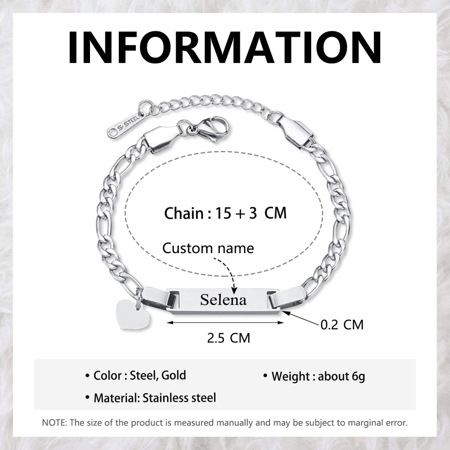 Custom Name Bracelet Personalised Love Bracelet Cuban Chain Bracelet Love Gifts-Jessemade AU