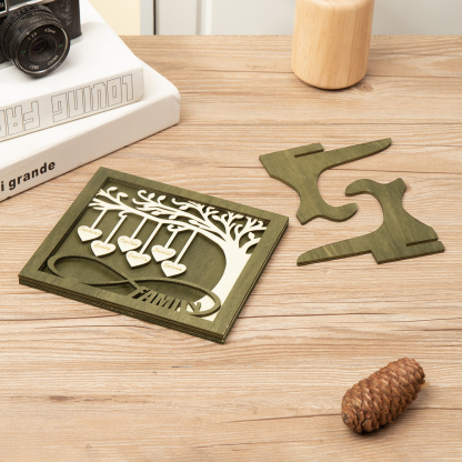 Custom Family Tree Sign with 6 Names Wooden Keepsake Gifts-Jessemade AU