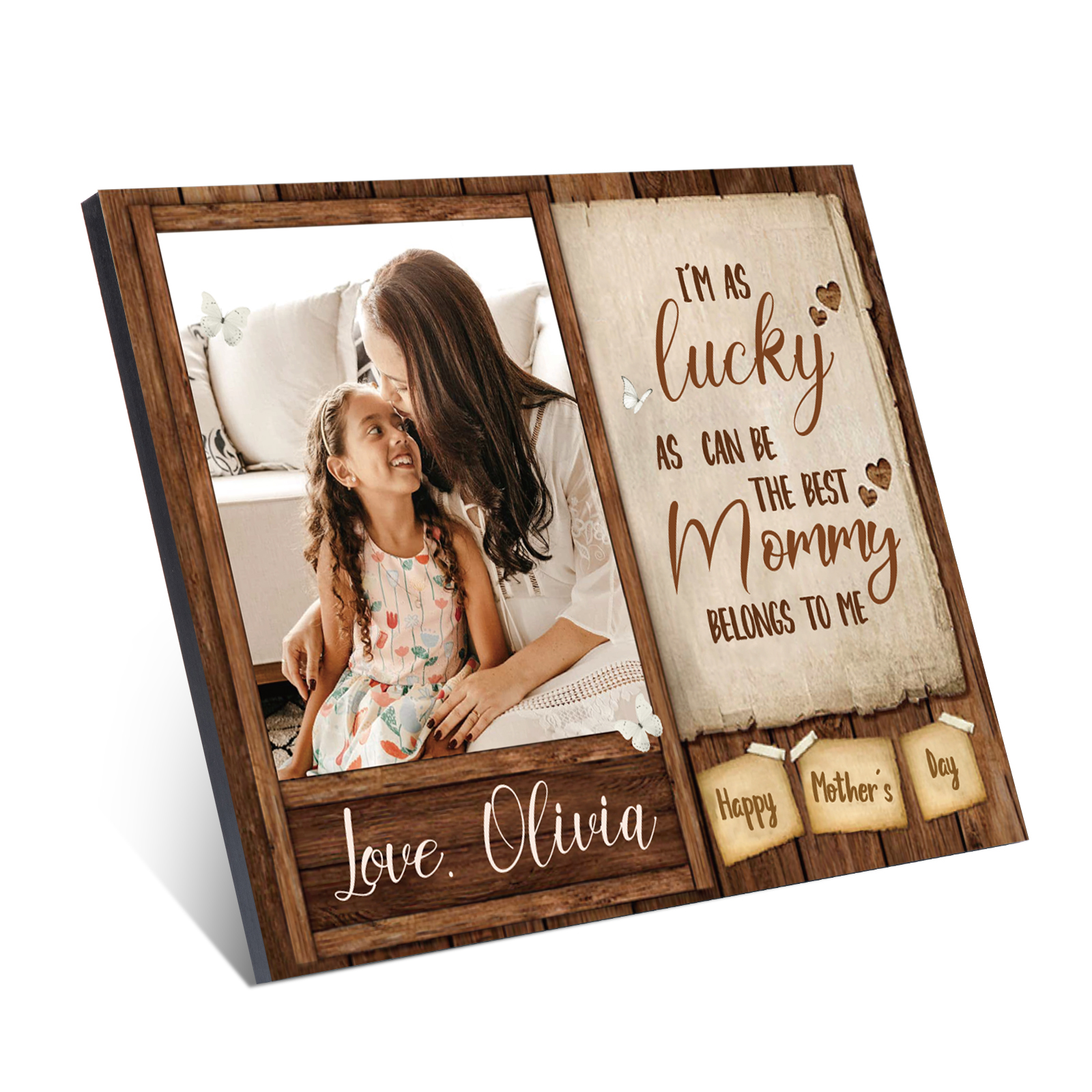 Mother' Day Picture Board Customised Photo Keepsake Wood Signs Photo Frame Gifts For Mother-Jessemade AU