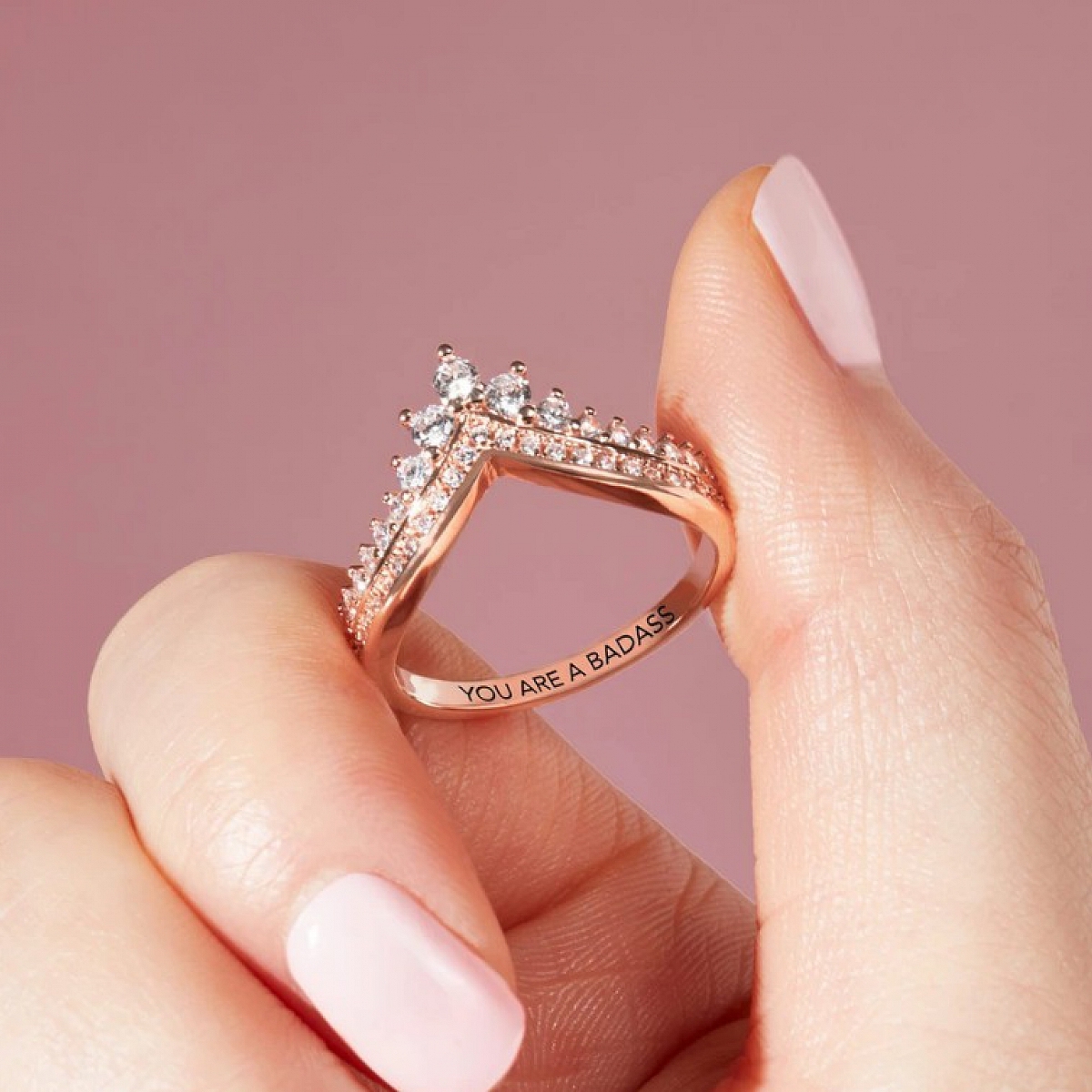 To My Bestie Crown Ring "Remember How Badass You Are and Straighten Your Crown"-Jessemade AU