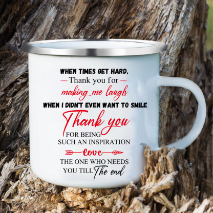 To My Bestie Mug Enamel Cup "Thank You For Standing By My Side" Gifts for Sisters/Friends-Jessemade AU