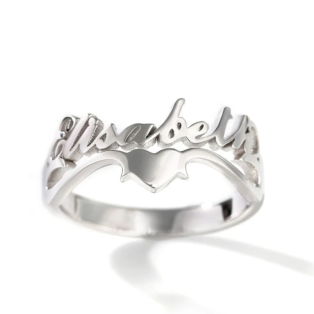 Personalised Ring Custom 1 Name Ring GIFT For Women-Jessemade AU
