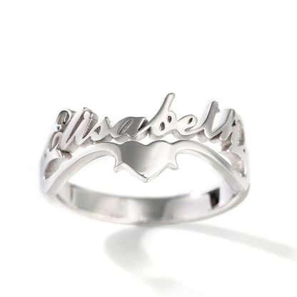 Personalised Ring Custom 1 Name Ring GIFT For Women-Jessemade AU