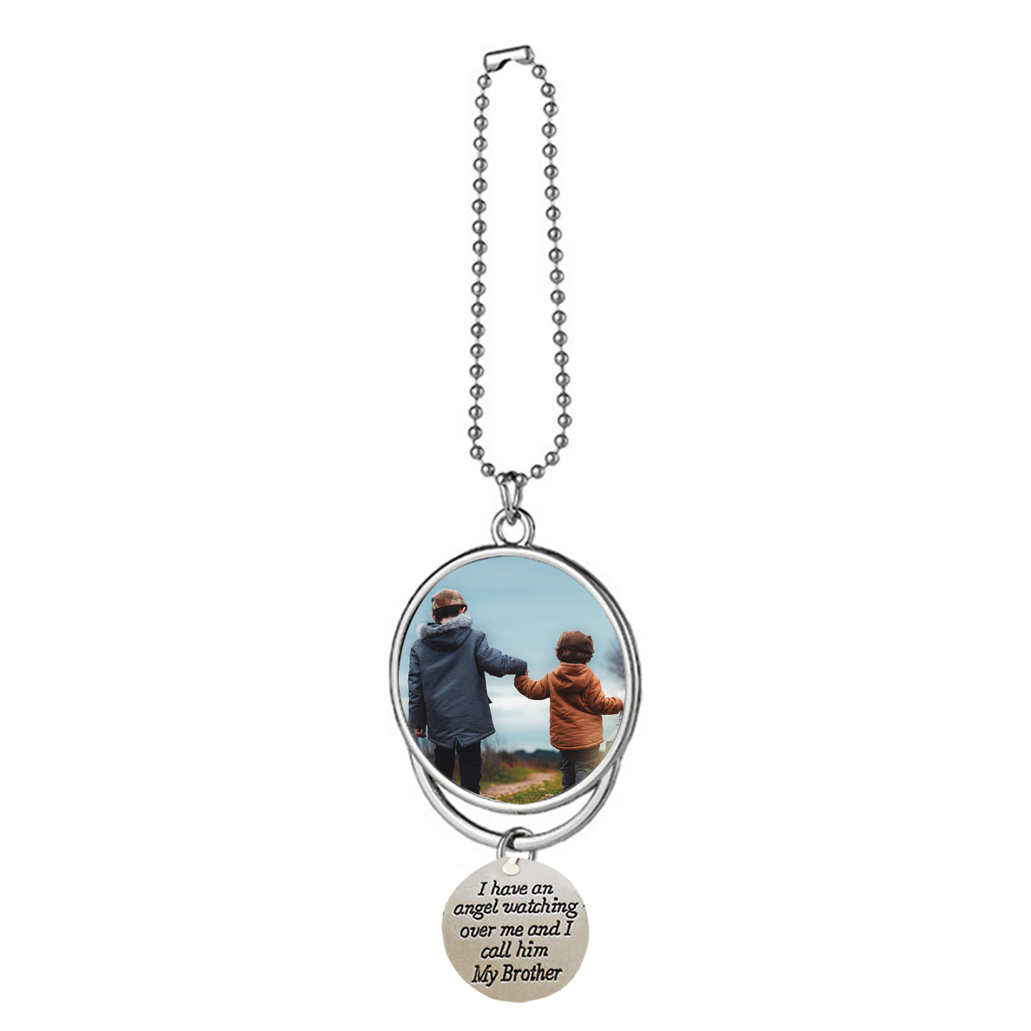 Personalised Photo Ornament I Have an Angel Watching Over Me Car Hanging Gifts-Jessemade AU