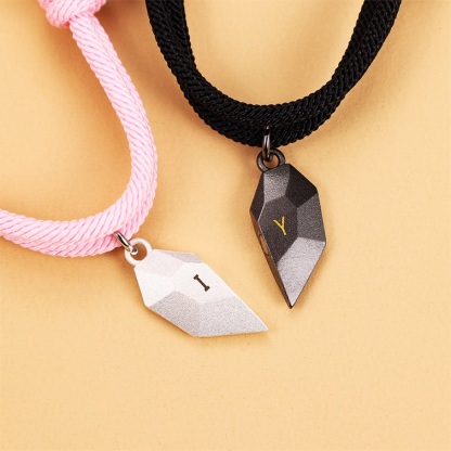 Personalised Couple Magnetic Bracelet Set Two Souls One Heart Love Matching Bracelet-Jessemade AU