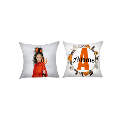 Halloween Gifts Pillowcase Personalised Photo Pumpkin Pillow Cover for Kids-Jessemade AU