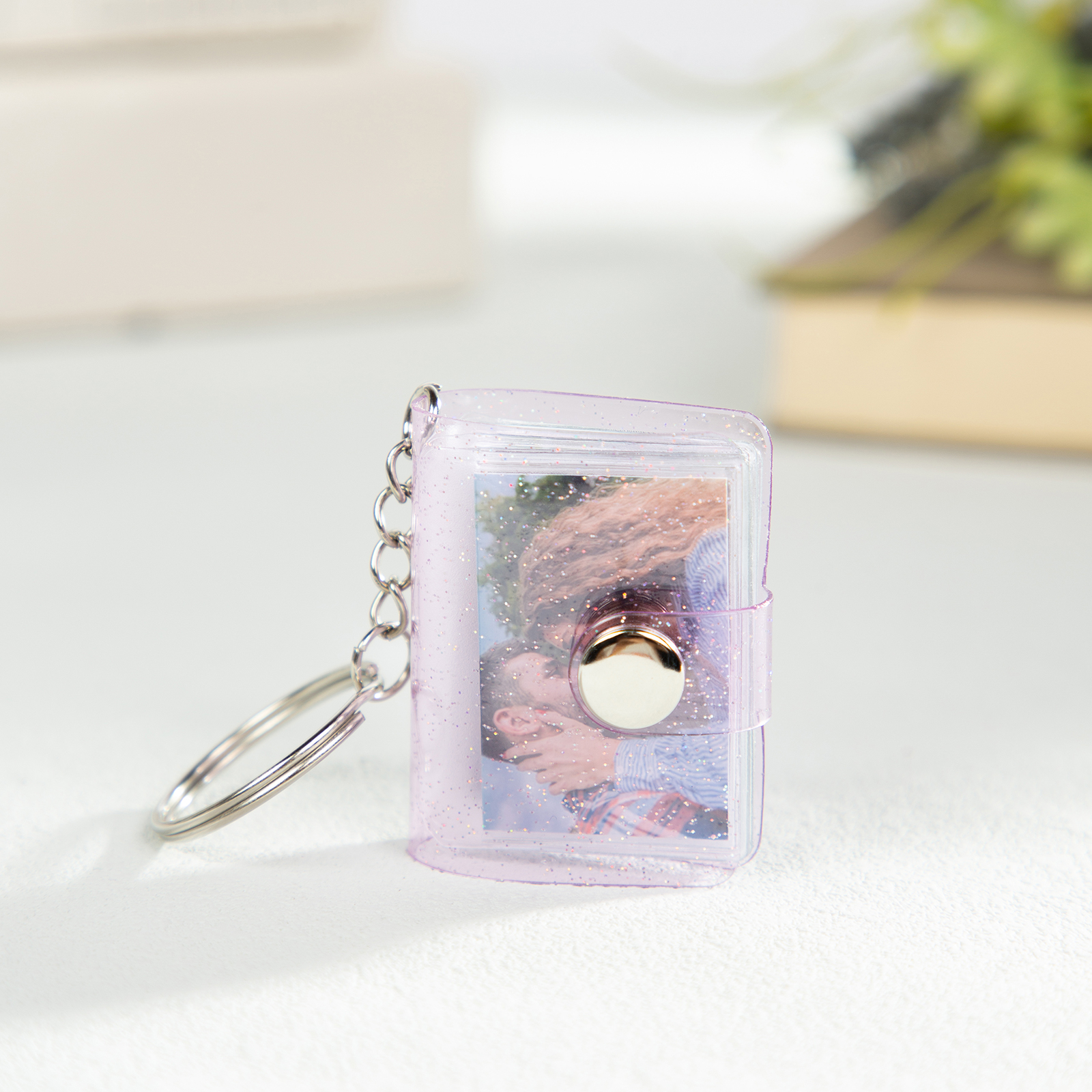 Personalised Mini Photo Album Keychain Custom 16 Photos Keychain Scrapbook  Romantic Gifts-Jessemade AU