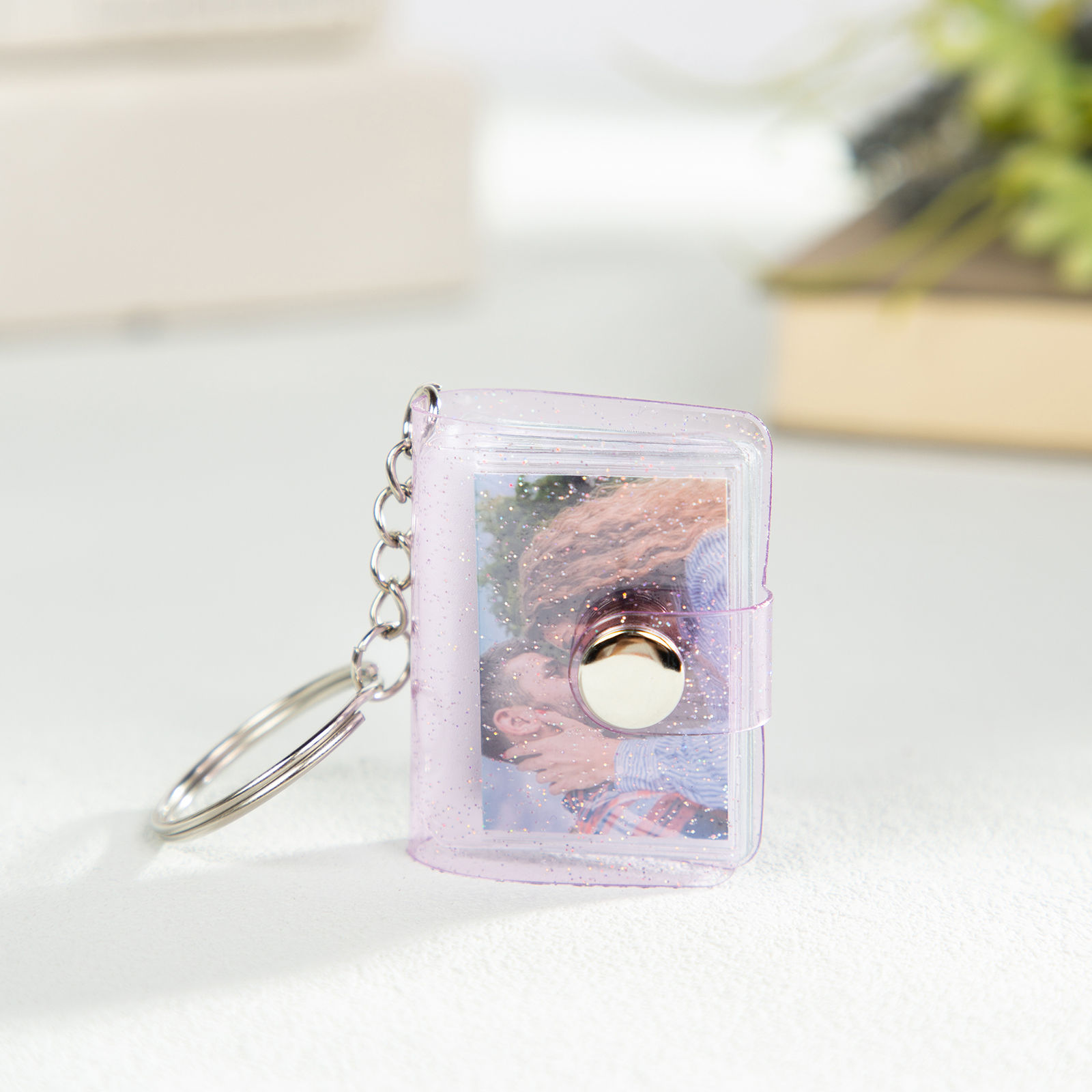 Personalised Mini Photo Album Keychain Custom 16 Photos Keychain Scrapbook  Romantic Gifts-Jessemade AU