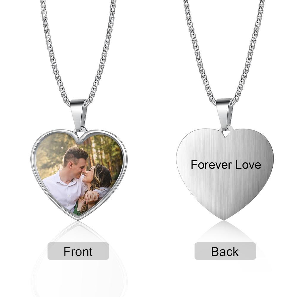Personalised Heart Necklace Custom Photo Necklace Gifts For Her-Jessemade AU
