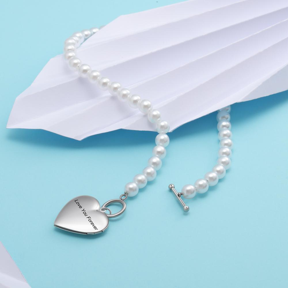 Personalised Heart Photo Locket Necklace Custom Photo Necklace Gifts For Her-Jessemade AU