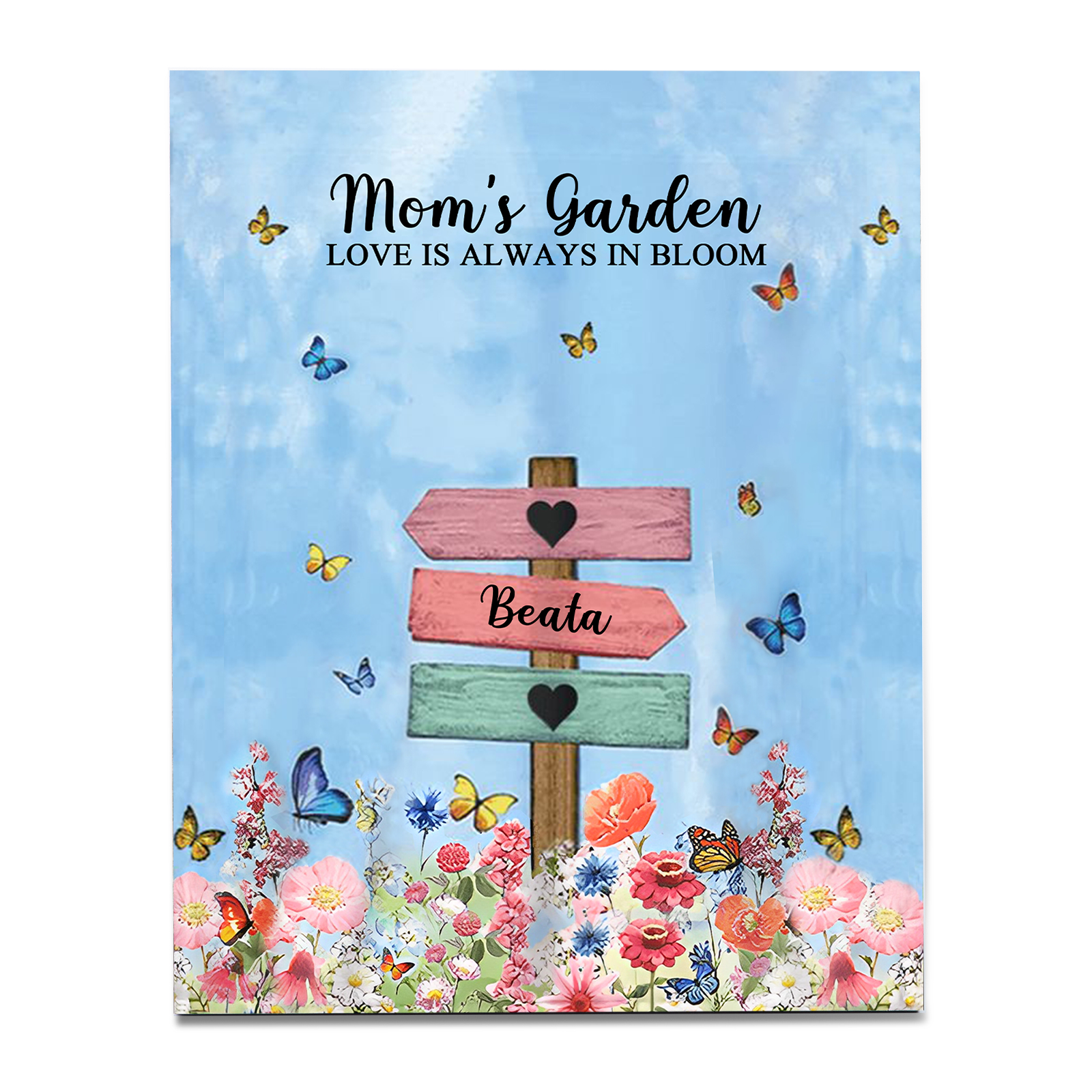 1 Name - Personalised Wooden Plaque Garden Custom Text Home Decoration Gift for Mother/Grandma-Jessemade AU