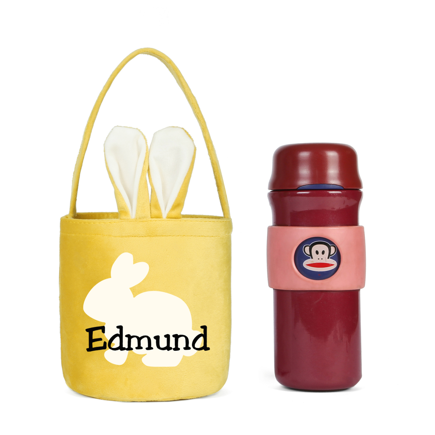 Personalised Bunny Tote Bag Customised with Name Bunny Basket Bucket Bag Easter Gifts-Jessemade AU