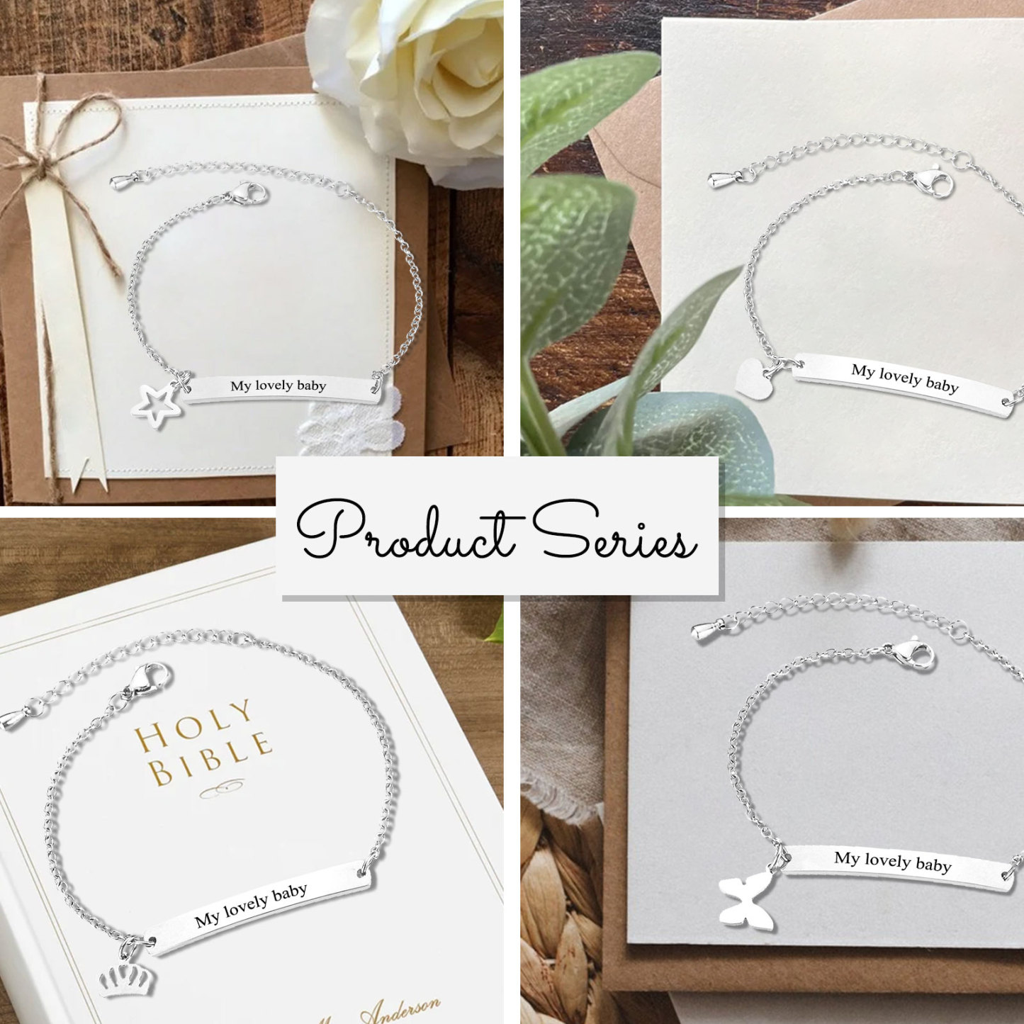 Custom 1 Name Bracelet Personalised Crown Bracelet Love Gifts For Her-Jessemade AU
