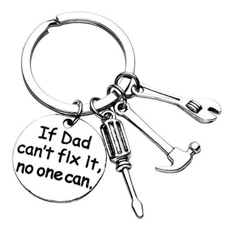To My Best Dad Ever Tool Keychain Keyring Father's Day Gifts "If Daddy Can't Fix It No One Can"-Jessemade AU