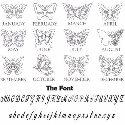 Personalised Birth Month Butterfly Name Necklace Classic Jewelry Gift For Her-Jessemade AU