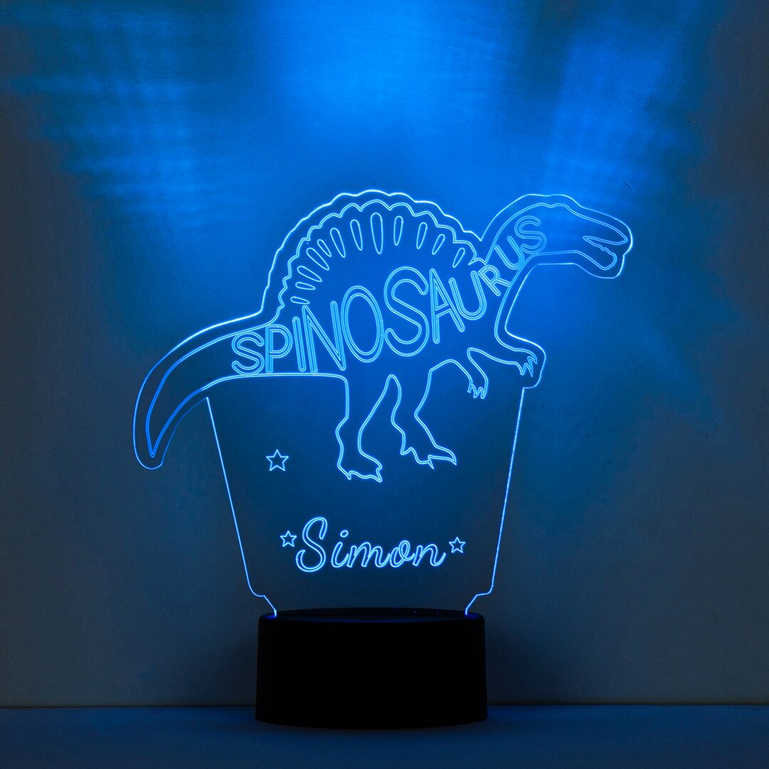 7 discolour Led Acrylic Name Custom Night Light Letter & Dinosaur LED Lamp for Kids Gift-Jessemade AU