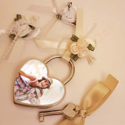 Personalised Heart Love Lock Custom Photo Padlocks Gifts For Couple-Jessemade AU