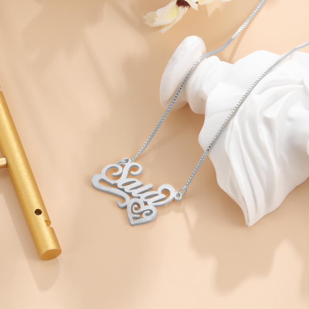 Personalised Necklace Custom 1 Name Necklace Gift For Women-Jessemade AU