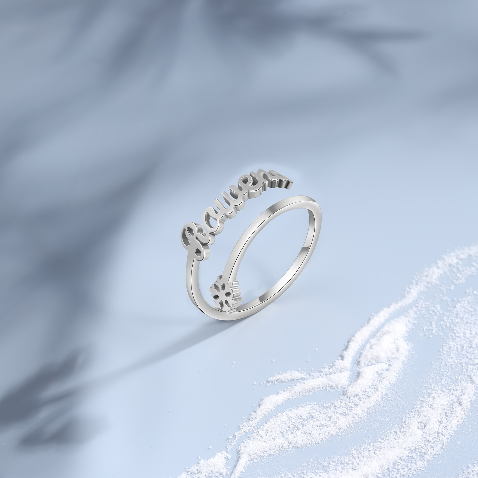 Name Ring Personalised 1 Name Adjustable Rings-Jessemade AU