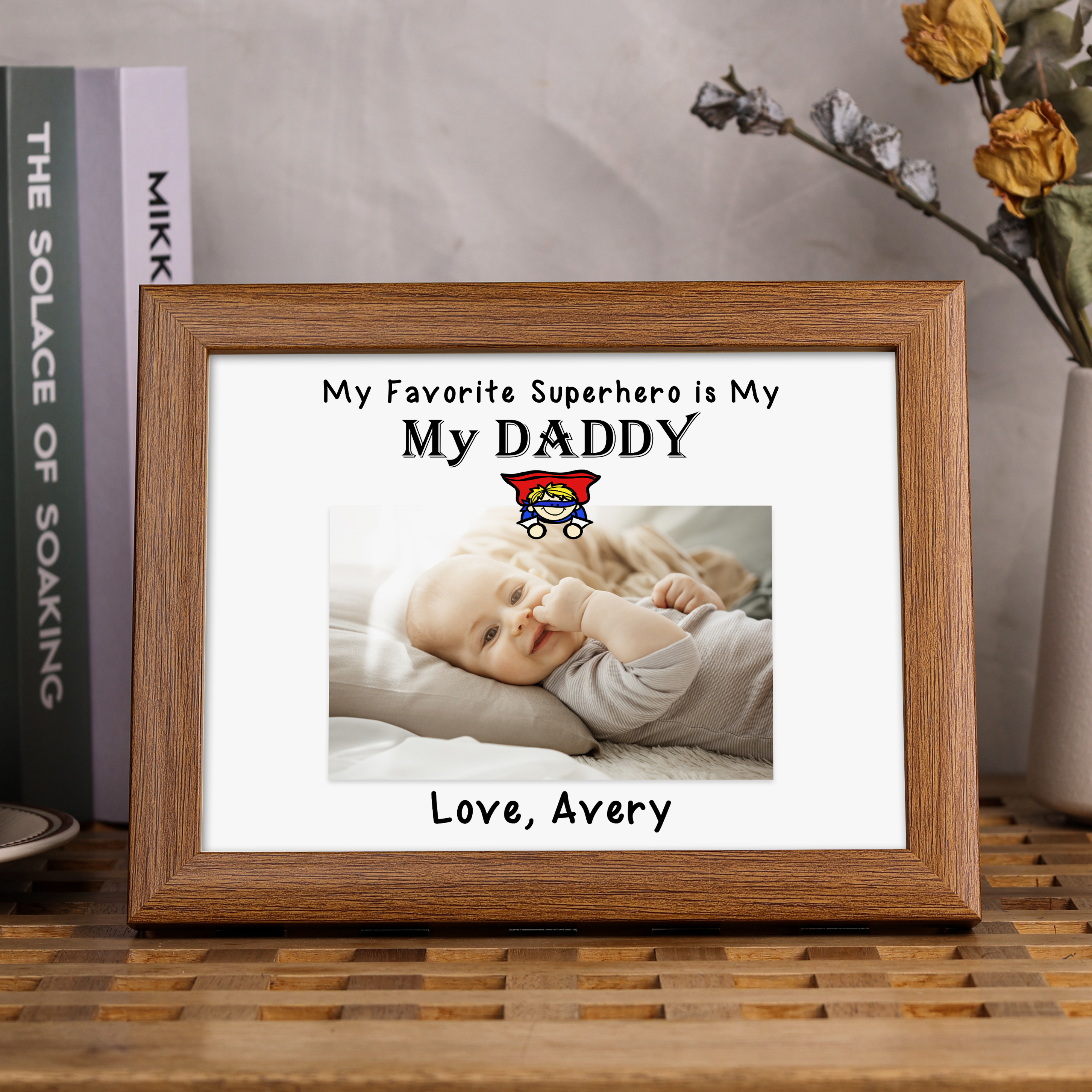 Personalised Father Photo Frames With Light Custom Photos Home Decor Gifts-Jessemade AU