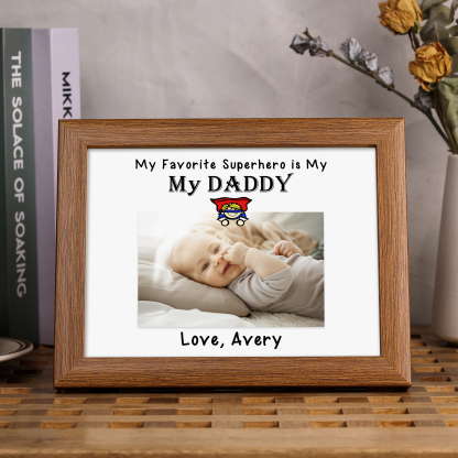 Personalised Father Photo Frames With Light Custom Photos Home Decor Gifts-Jessemade AU