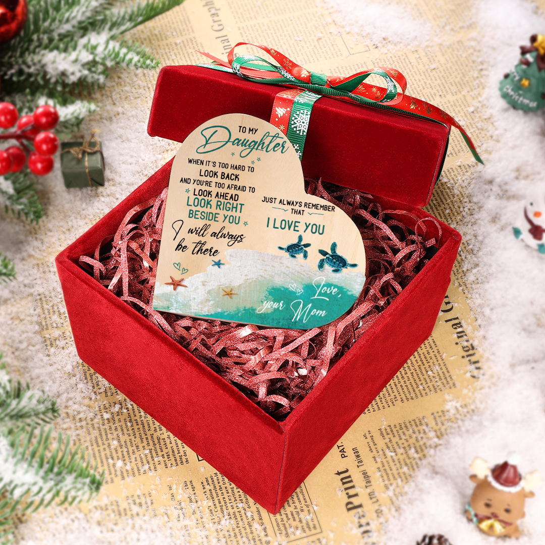 To My Daughter Wooden Heart Candle Holder "I will always be there" Gifts For Daughter-Jessemade AU