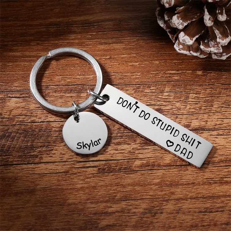 Don't Do Stupid Keychain Personalised Name Gifts for Kids-Jessemade AU