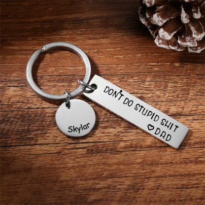 Don't Do Stupid Keychain Personalised Name Gifts for Kids-Jessemade AU