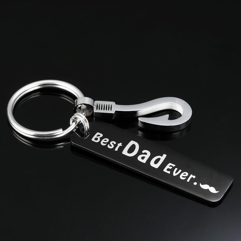 Best Dad Ever, Personalised Bar Keychain Gifts For Dad-Jessemade AU