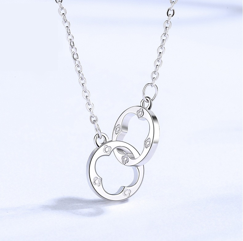 Personalised Double Round Link Necklace Gift For Her-Jessemade AU