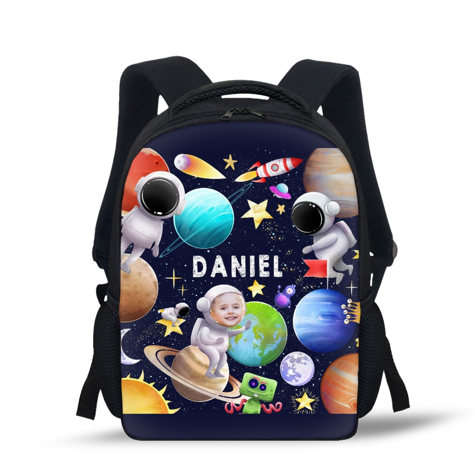 Personalised School Bag Custom Name And Photo Schoolbag Astronaut Backpack for Kids-Jessemade AU