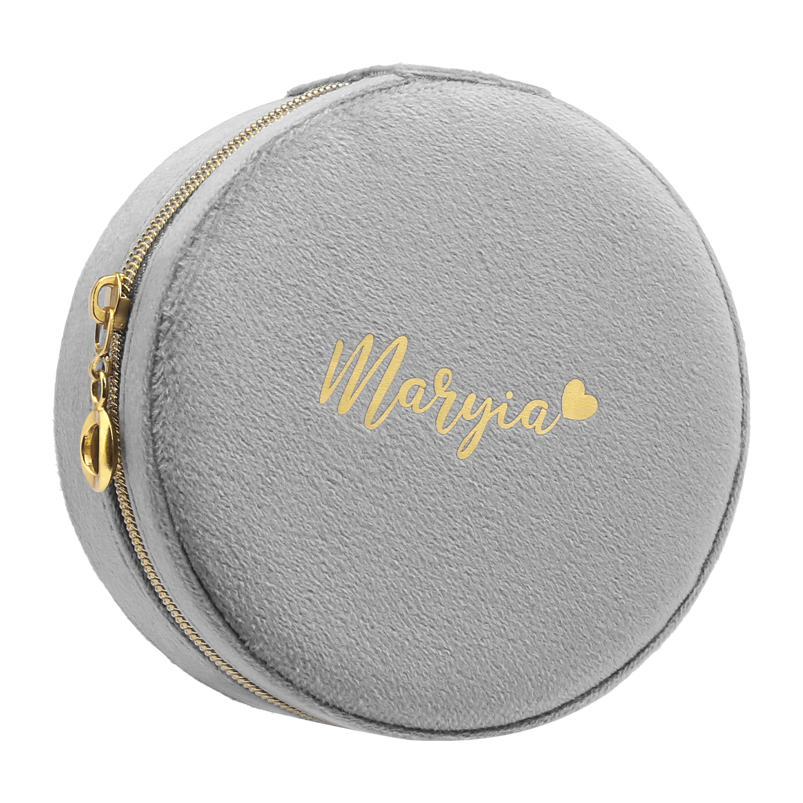 Personalised Name Jewelry Storage Box Custom Travel Jewelry Box Circle Box Gifts for Ladies Girls-Jessemade AU