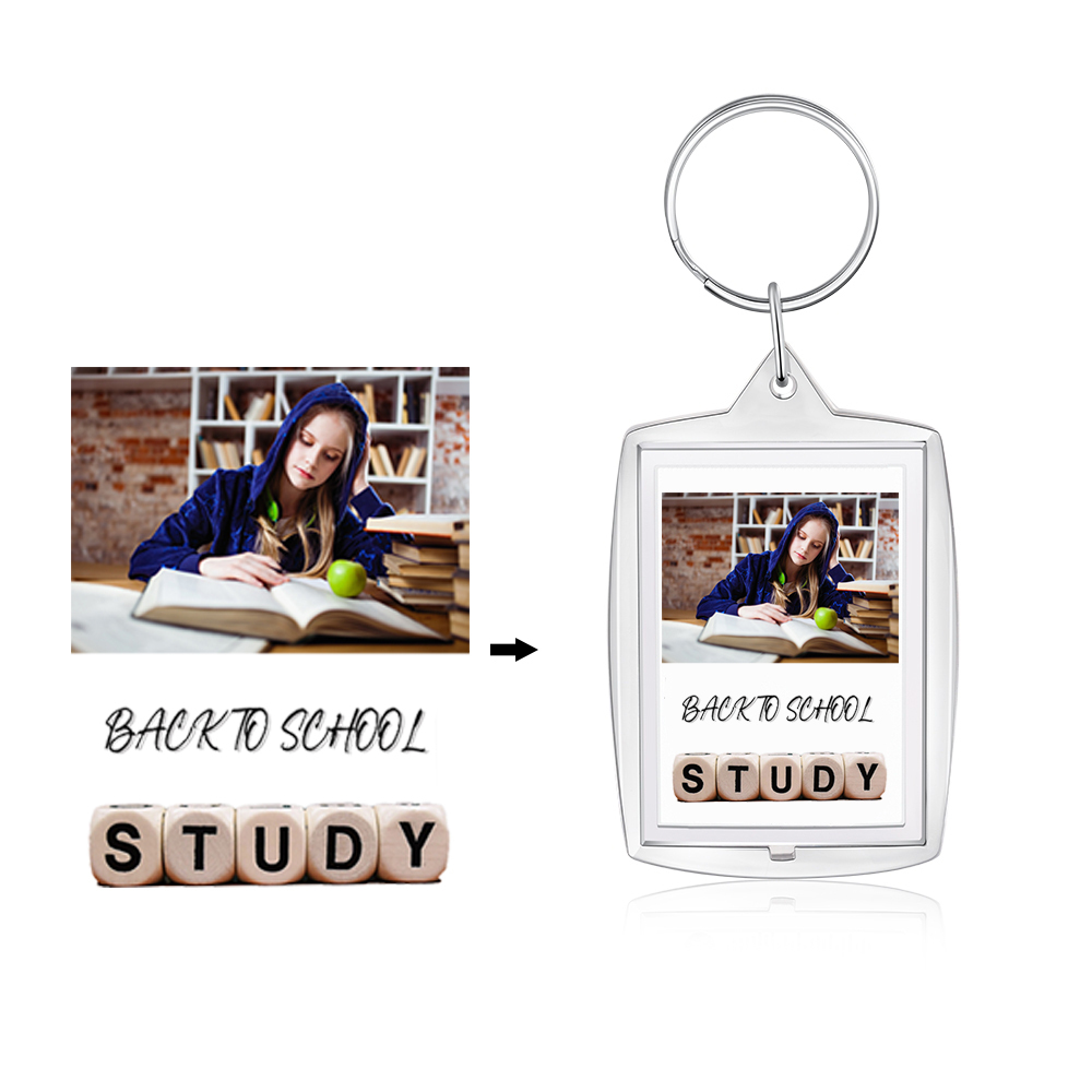 Back To School-Personalised Photo Keychain Gifts For Kids-Jessemade AU