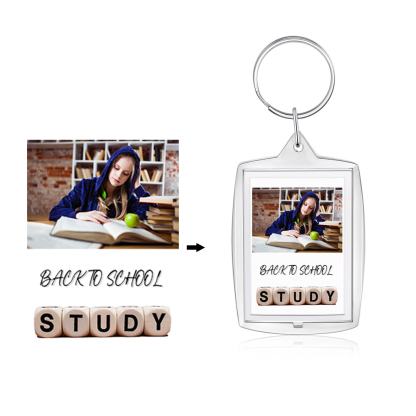 Back To School-Personalised Photo Keychain Gifts For Kids-Jessemade AU