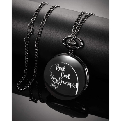 Personalised Pocket Watch Custom Names Gifts For Him-Jessemade AU