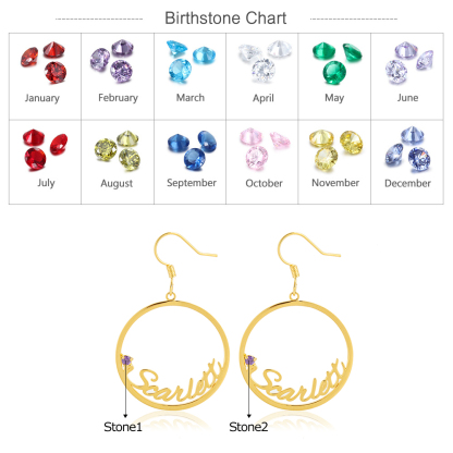 Personalised Name Earring Customised Name Hoop Earrings for Her-Jessemade AU