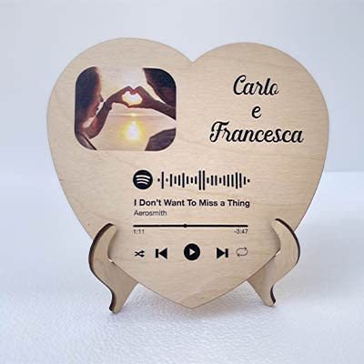 Personalised Wooden Spotify Code Table decoration-Jessemade AU