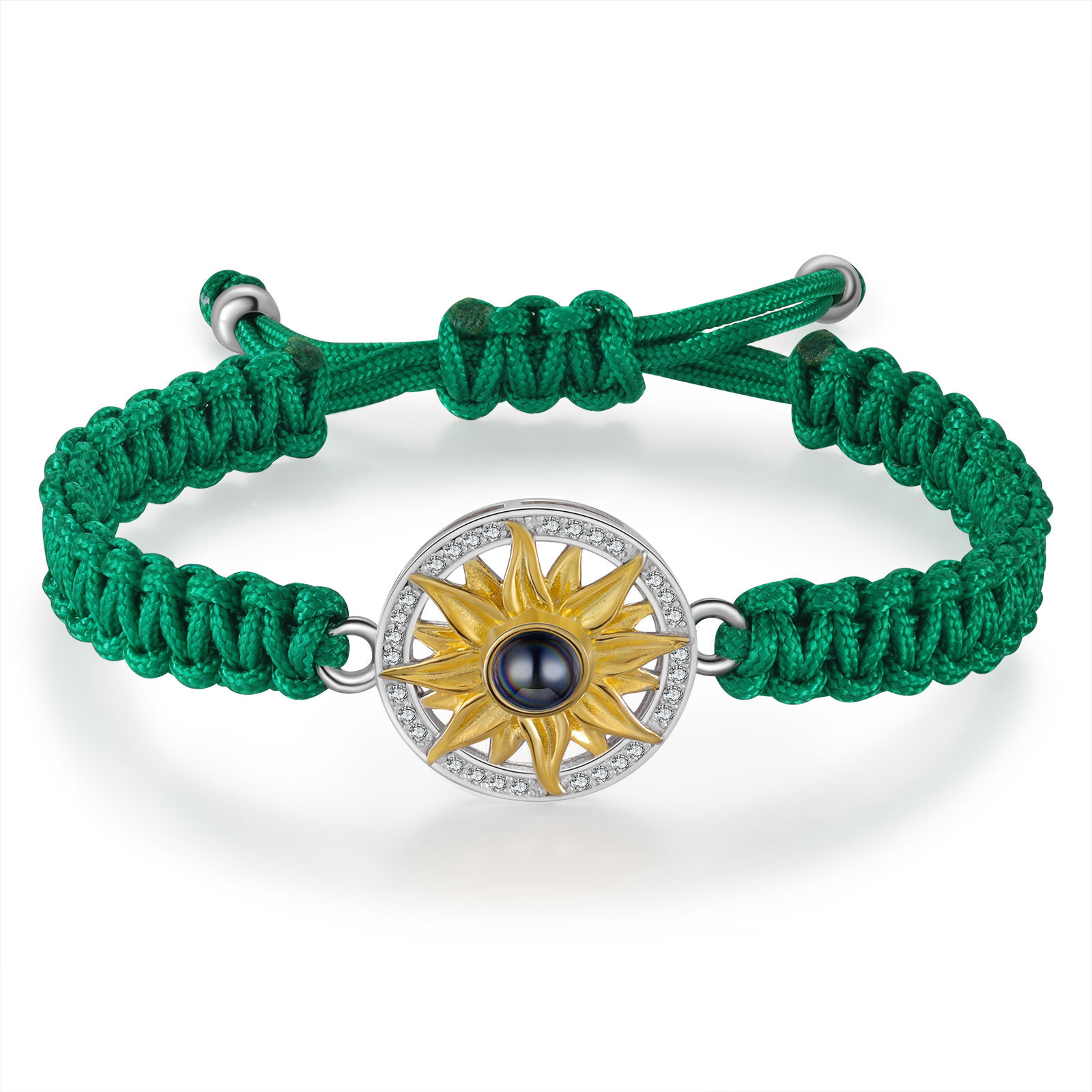 Personalised Projection Weave Bracelet Customised Colourful Photo & Copywriting Bracelet Adjustable Bracelet Personalised Gift for Couples-Jessemade AU