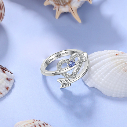 1 birthstone Heart Customised For Mom-Jessemade AU