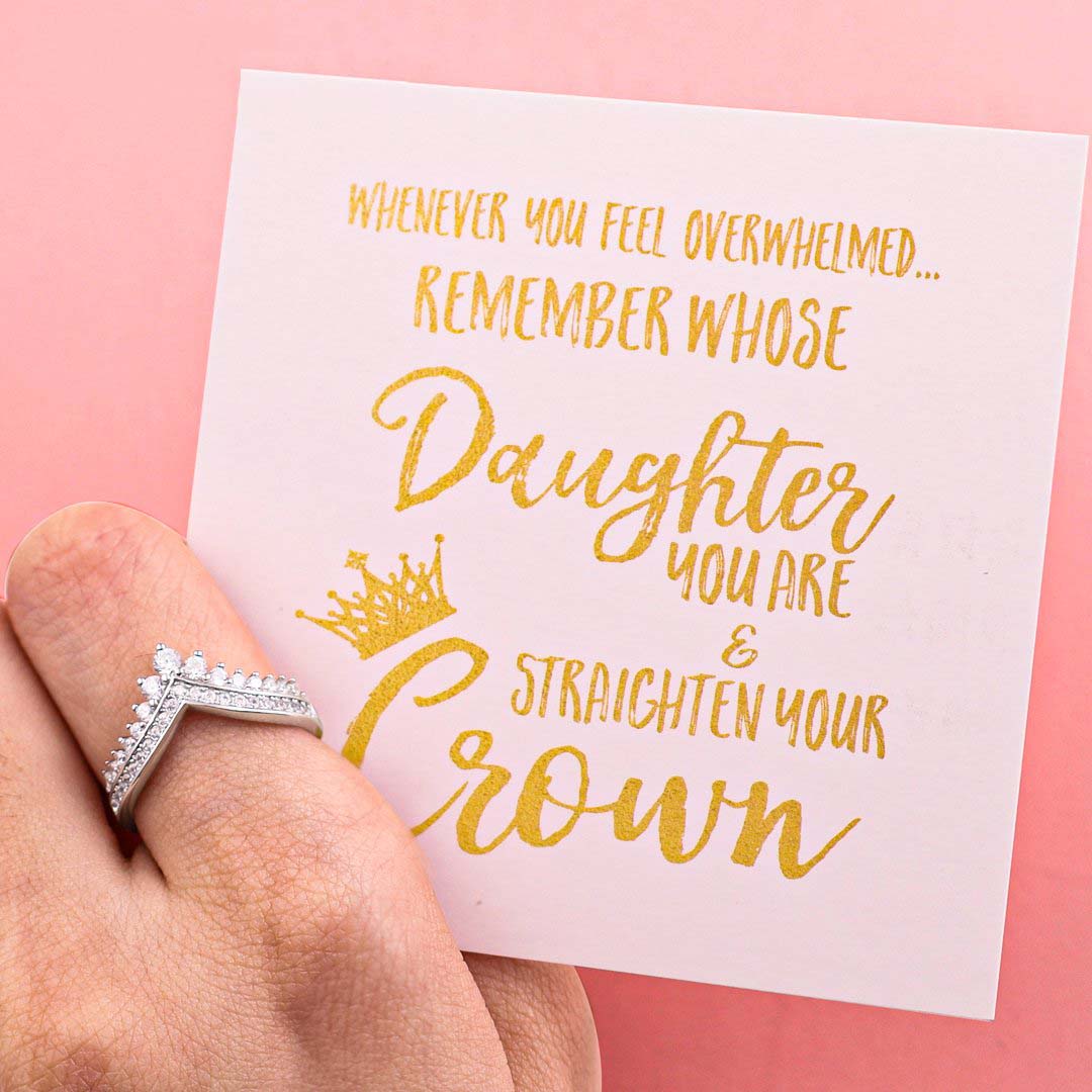 To My Mother Crown Ring "Straighten Your Crown"-Jessemade AU