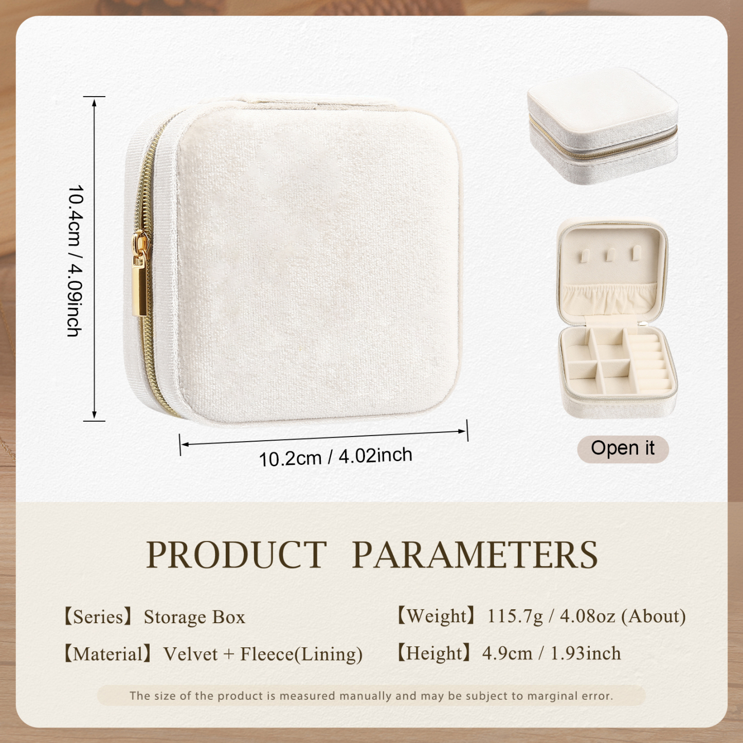 Jewelry Storage Box Blue/Pink/Green/White Travel Jewelry Box Gifts for Ladies Girls-Jessemade AU