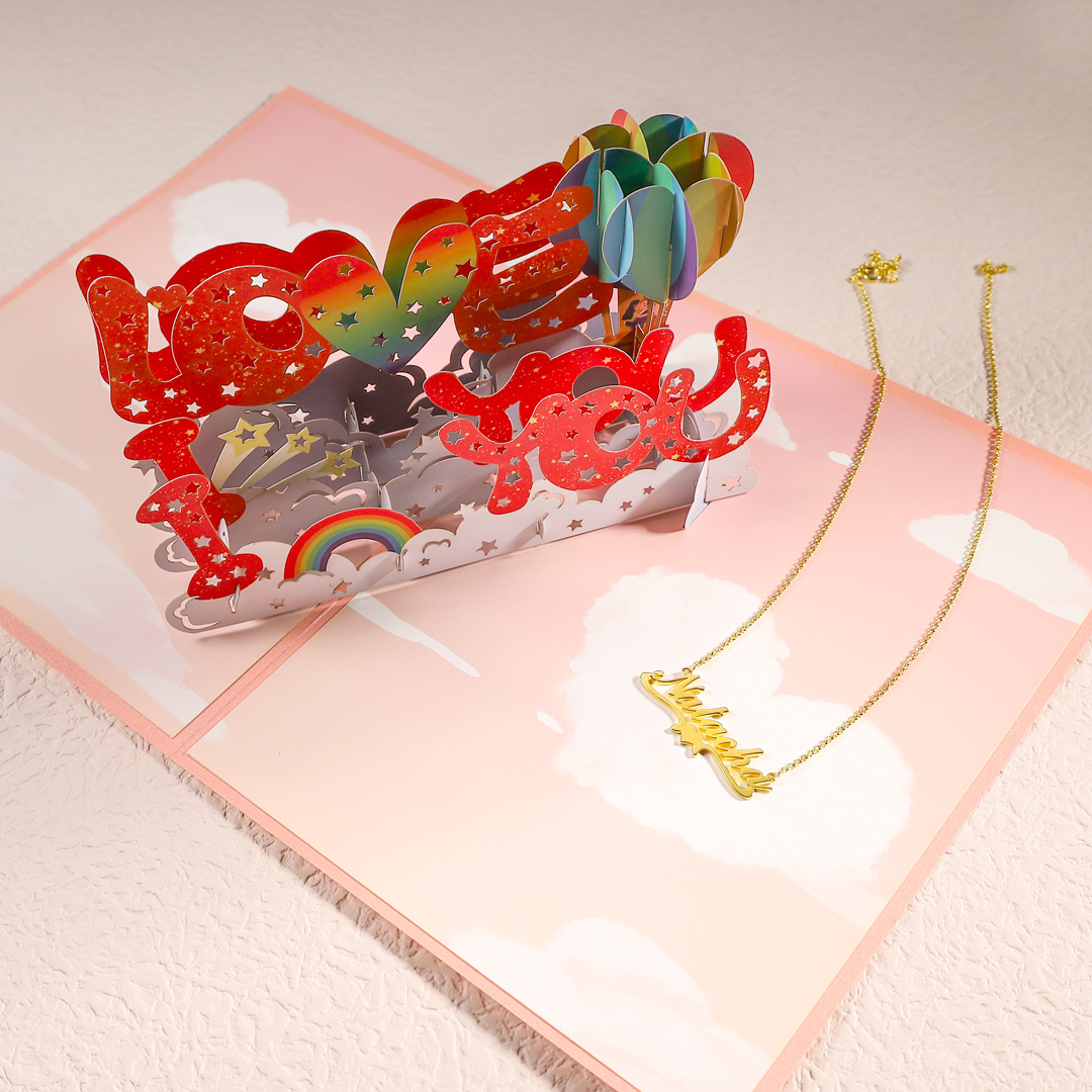 Personalised Necklace Custom 1 Name Necklace Gift For Women-Jessemade AU