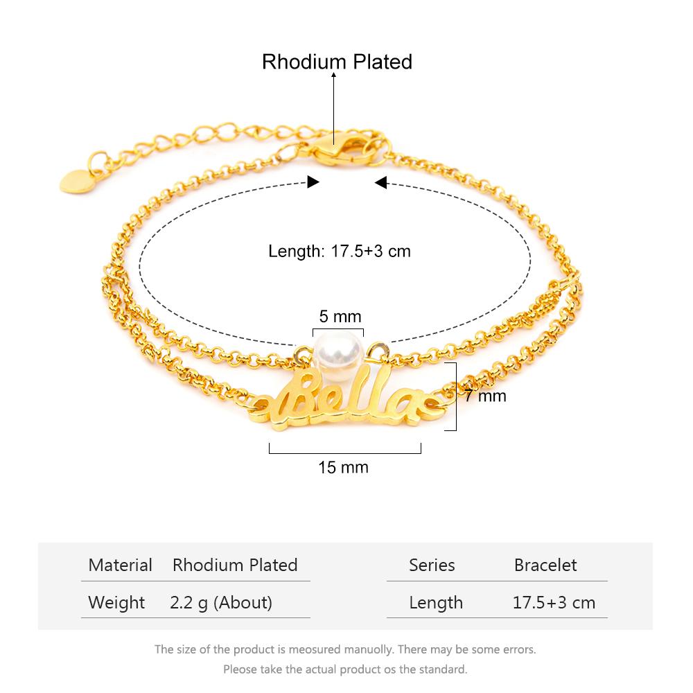 Personalised Bracelet Custom 1 Name Bracelet Gift For Her-Jessemade AU